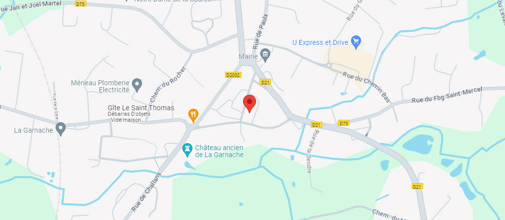 Plan d'accès du Cabinet de Célia Zamboni à La Garnache